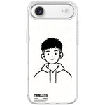 Custodia magnetica per telefono con motivo "Sketch Hooded Boy"., For iPhone 17 Pro Max, For iPhone 17 Pro, For iPhone 17, For iPhone Air