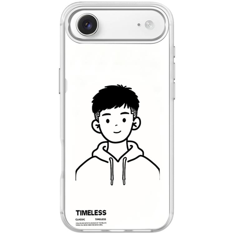 Custodia magnetica per telefono con motivo "Sketch Hooded Boy"., For iPhone 17 Pro Max, For iPhone 17 Pro, For iPhone 17, For iPhone Air