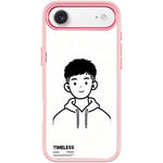 Custodia magnetica per telefono con motivo "Sketch Hooded Boy"., For iPhone 17 Pro Max, For iPhone 17 Pro, For iPhone 17, For iPhone Air