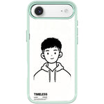 Custodia magnetica per telefono con motivo "Sketch Hooded Boy"., For iPhone 17 Pro Max, For iPhone 17 Pro, For iPhone 17, For iPhone Air
