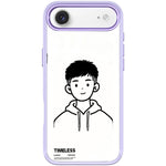 Custodia magnetica per telefono con motivo "Sketch Hooded Boy"., For iPhone 17 Pro Max, For iPhone 17 Pro, For iPhone 17, For iPhone Air