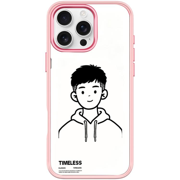 Custodia magnetica per telefono con motivo "Sketch Hooded Boy"., For iPhone 16 Pro Max, For iPhone 16 Pro, For iPhone 16 Plus, For iPhone 16