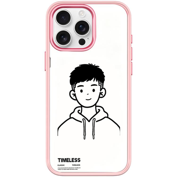 Custodia magnetica per telefono con motivo "Sketch Hooded Boy"., For iPhone 15 Pro Max, For iPhone 15 Pro