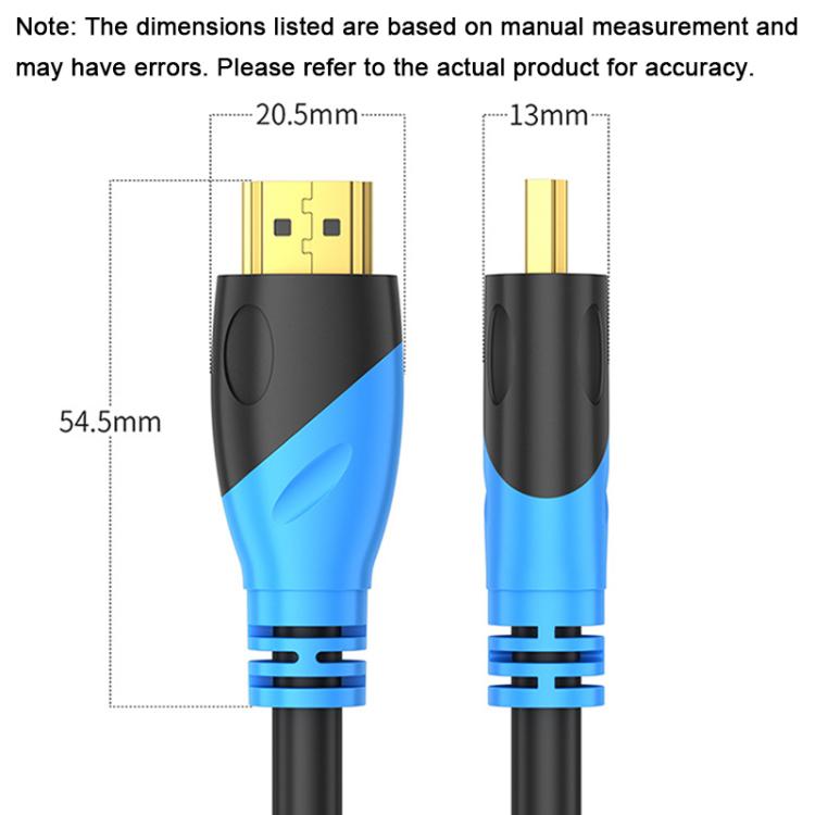 Cavo HDMI 2.0 4K 60Hz con connettore placcato oro