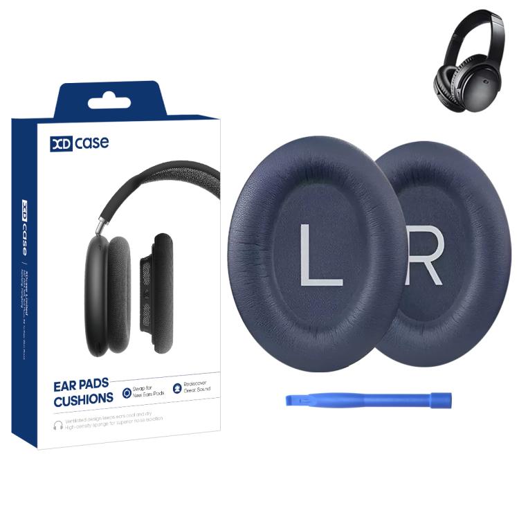 XDcase 1 paio di cuscinetti auricolari di ricambio in similpelle proteica per cuffie con strumento di rimozione, For Bose QC45 / QCSE