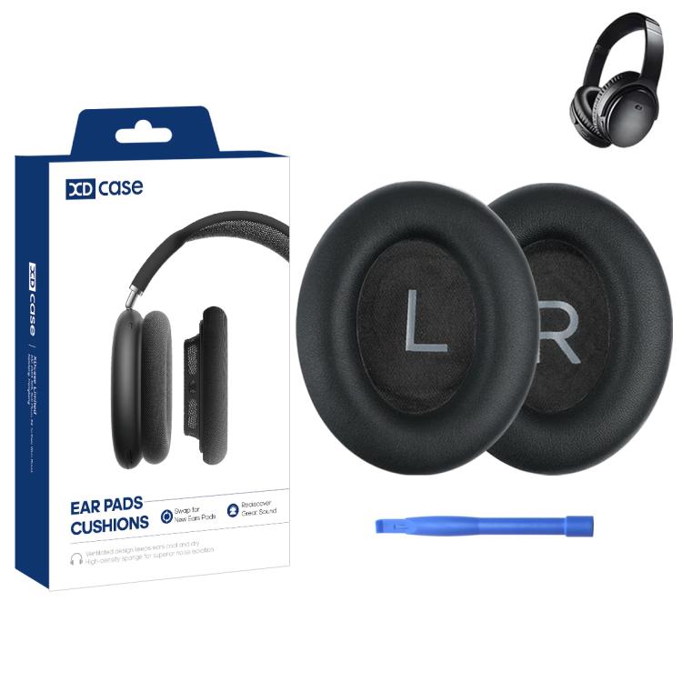 XDcase 1 paio di cuscinetti auricolari di ricambio in similpelle proteica per cuffie con strumento di rimozione, For Bose QC45 / QCSE