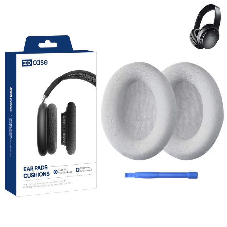 XDcase 1 paio di cuscinetti auricolari di ricambio in similpelle proteica per cuffie con strumento di rimozione, For Bose QC45 / QCSE