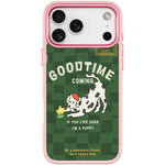Adorabile custodia magnetica per telefono con motivo cane che cattura fiori, For iPhone 17 Pro Max, For iPhone 17 Pro, For iPhone 17, For iPhone Air