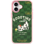 Adorabile custodia magnetica per telefono con motivo cane che cattura fiori, For iPhone 17 Pro Max, For iPhone 17 Pro, For iPhone 17, For iPhone Air