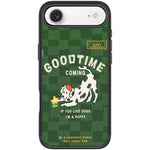Adorabile custodia magnetica per telefono con motivo cane che cattura fiori, For iPhone 17 Pro Max, For iPhone 17 Pro, For iPhone 17, For iPhone Air