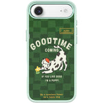 Adorabile custodia magnetica per telefono con motivo cane che cattura fiori, For iPhone 17 Pro Max, For iPhone 17 Pro, For iPhone 17, For iPhone Air