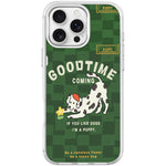 Adorabile custodia magnetica per telefono con motivo cane che cattura fiori, For iPhone 16 Pro Max, For iPhone 16 Pro, For iPhone 16 Plus, For iPhone 16
