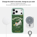 Adorabile custodia magnetica per telefono con motivo cane che cattura fiori, For iPhone 17 Pro Max, For iPhone 17 Pro, For iPhone 17, For iPhone Air