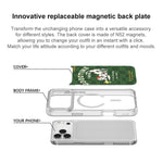 Adorabile custodia magnetica per telefono con motivo cane che cattura fiori, For iPhone 17 Pro Max, For iPhone 17 Pro, For iPhone 17, For iPhone Air