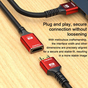 WG144 HDMI 2.1 High-Speed ??8K HD Male to Female Connection HDTV Video HDMI Extension Cable, 0.5m, 1m, 1.5m, 2m