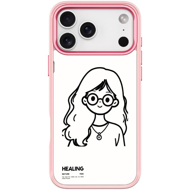 Custodia magnetica per telefono con motivo "Ragazza tranquilla" disegnata a mano, For iPhone 17 Pro Max, For iPhone 17 Pro, For iPhone 17, For iPhone Air