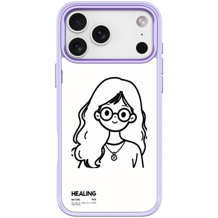 Custodia magnetica per telefono con motivo "Ragazza tranquilla" disegnata a mano, For iPhone 17 Pro Max, For iPhone 17 Pro, For iPhone 17, For iPhone Air