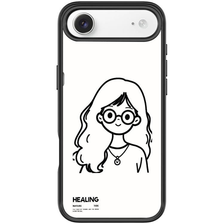 Custodia magnetica per telefono con motivo "Ragazza tranquilla" disegnata a mano, For iPhone 17 Pro Max, For iPhone 17 Pro, For iPhone 17, For iPhone Air