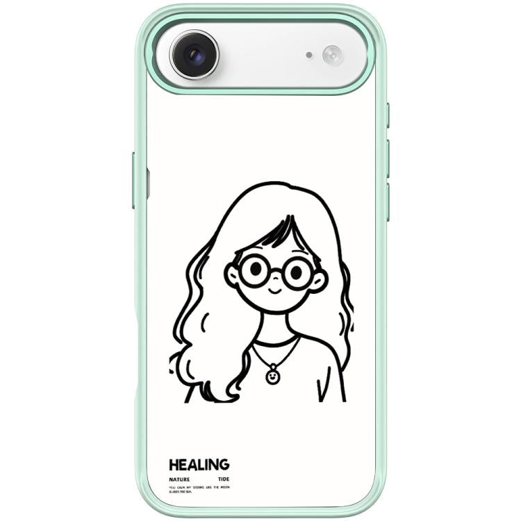 Custodia magnetica per telefono con motivo "Ragazza tranquilla" disegnata a mano, For iPhone 17 Pro Max, For iPhone 17 Pro, For iPhone 17, For iPhone Air