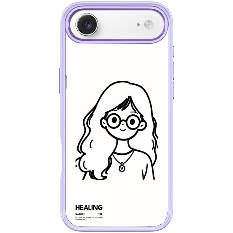 Custodia magnetica per telefono con motivo "Ragazza tranquilla" disegnata a mano, For iPhone 17 Pro Max, For iPhone 17 Pro, For iPhone 17, For iPhone Air