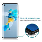 Pellicola in vetro temperato con bordo curvo 9H 3D HD, For Huawei Mate 40 / Mate 40E 5G / Mate 40E 4G (1 PC), For Huawei Mate 40 Pro (1 PC), For Huawei Mate 40 Pro+ (1 PC), For Huawei Mate 40 RS Porsche Design (1 PC)