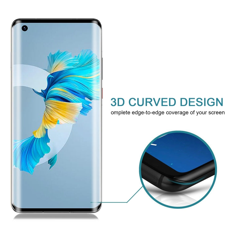 Pellicola in vetro temperato con bordo curvo 9H 3D HD, For Huawei Mate 40 / Mate 40E 5G / Mate 40E 4G (1 PC), For Huawei Mate 40 Pro (1 PC), For Huawei Mate 40 Pro+ (1 PC), For Huawei Mate 40 RS Porsche Design (1 PC)