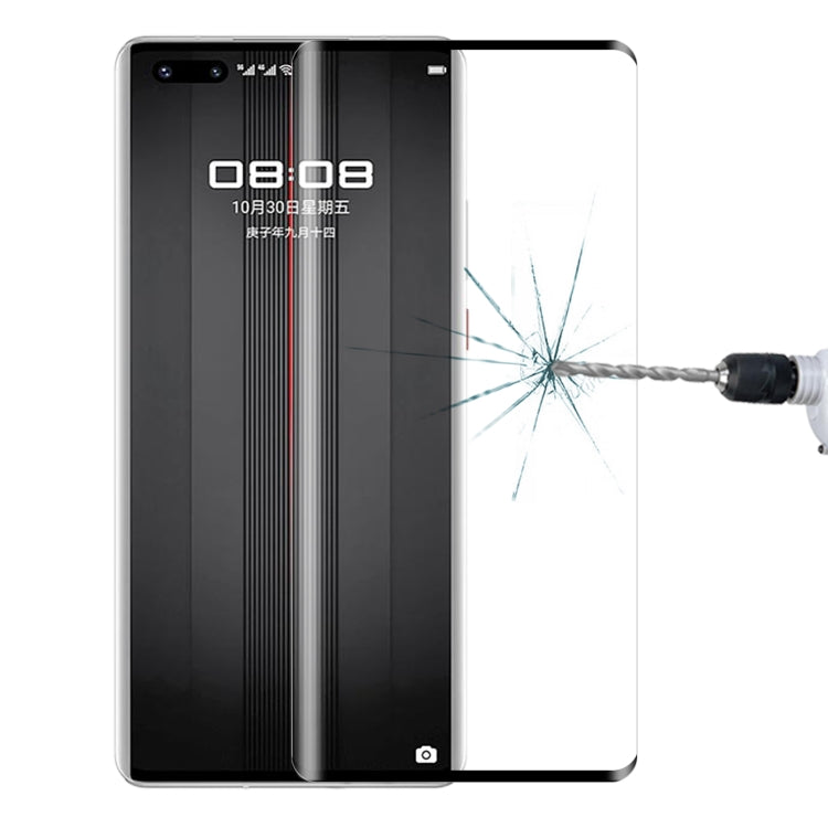 Pellicola in vetro temperato con bordo curvo 9H 3D HD, For Huawei Mate 40 / Mate 40E 5G / Mate 40E 4G (1 PC), For Huawei Mate 40 Pro (1 PC), For Huawei Mate 40 Pro+ (1 PC), For Huawei Mate 40 RS Porsche Design (1 PC)