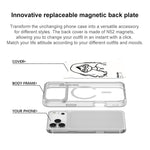 Custodia magnetica per telefono con motivo "Ragazza tranquilla" disegnata a mano, For iPhone 17 Pro Max, For iPhone 17 Pro, For iPhone 17, For iPhone Air