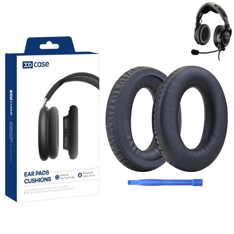 XDcase 1 paio di cuscinetti auricolari di ricambio in similpelle proteica per cuffie con strumento di rimozione, For Bose Aviation Headset X / A10 / A20