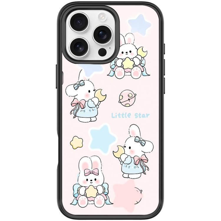 Adorabile custodia magnetica per telefono con motivo a coniglietto e stellina., For iPhone 16 Pro Max, For iPhone 16 Pro, For iPhone 16 Plus, For iPhone 16