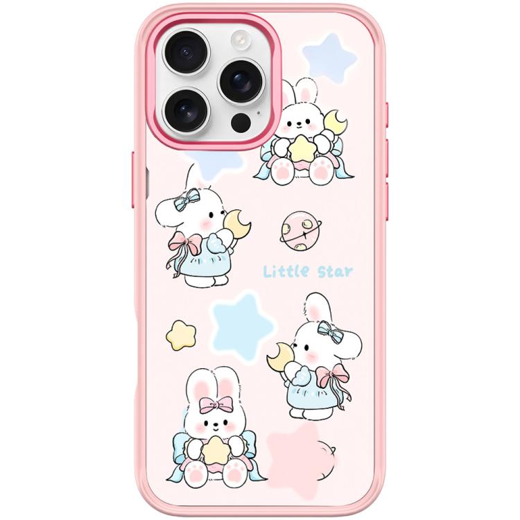 Adorabile custodia magnetica per telefono con motivo a coniglietto e stellina., For iPhone 16 Pro Max, For iPhone 16 Pro, For iPhone 16 Plus, For iPhone 16