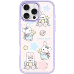 Adorabile custodia magnetica per telefono con motivo a coniglietto e stellina., For iPhone 16 Pro Max, For iPhone 16 Pro, For iPhone 16 Plus, For iPhone 16