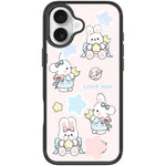 Adorabile custodia magnetica per telefono con motivo a coniglietto e stellina., For iPhone 16 Pro Max, For iPhone 16 Pro, For iPhone 16 Plus, For iPhone 16