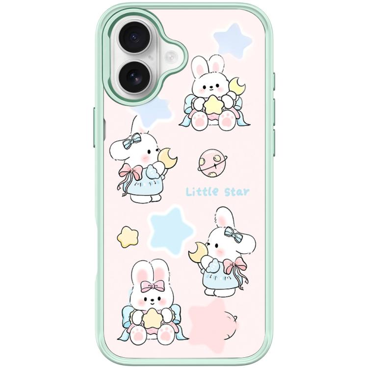Adorabile custodia magnetica per telefono con motivo a coniglietto e stellina., For iPhone 16 Pro Max, For iPhone 16 Pro, For iPhone 16 Plus, For iPhone 16