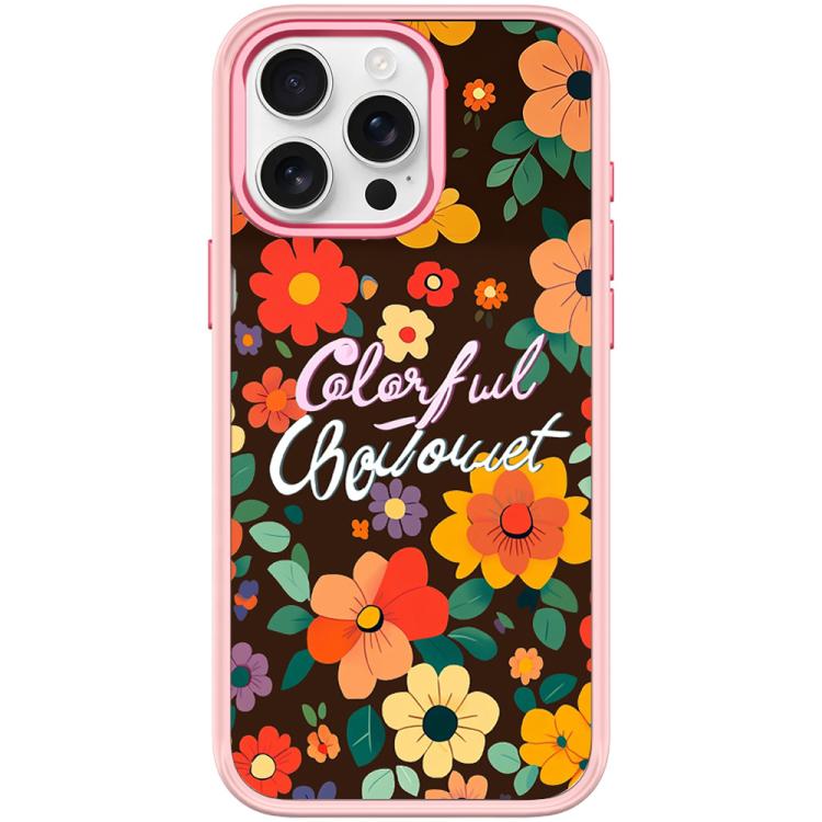 Custodia magnetica per telefono con motivo floreale colorato, For iPhone 15 Pro Max, For iPhone 15 Pro