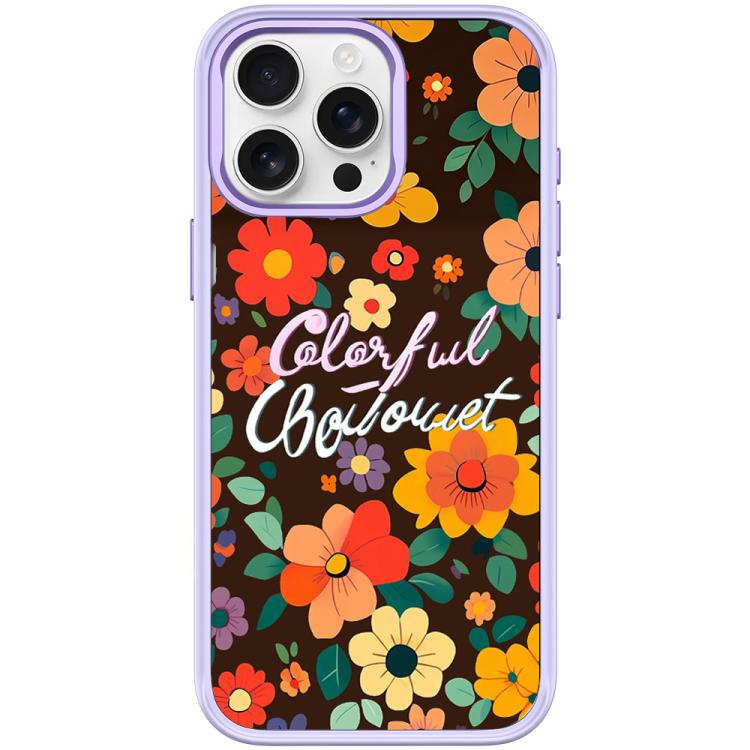 Custodia magnetica per telefono con motivo floreale colorato, For iPhone 15 Pro Max, For iPhone 15 Pro