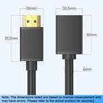 Cavo estensione HDMI 2.0 4K maschio-femmina 0,5-3m