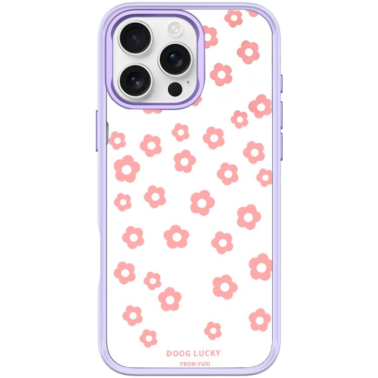 Custodia magnetica per telefono con motivo floreale laser, For iPhone 16 Pro Max, For iPhone 16 Pro, For iPhone 16 Plus, For iPhone 16