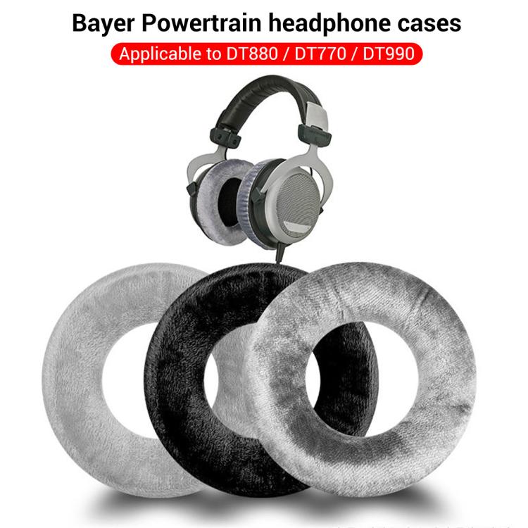 XDcase 1 paio di cuscinetti auricolari in velluto, ricambio per cuffie con strumento di leva, For Beyerdynamic DT770 / DT880 / DT990