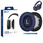 XDcase 1 paio di cuscinetti auricolari in similpelle, ricambio per cuffie, con strumento di estrazione, For JBL Tune T700BT / T710BT / T750BTNC / T760NC