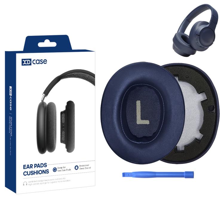 XDcase 1 paio di cuscinetti auricolari in similpelle, ricambio per cuffie, con strumento di estrazione, For JBL Tune T700BT / T710BT / T750BTNC / T760NC