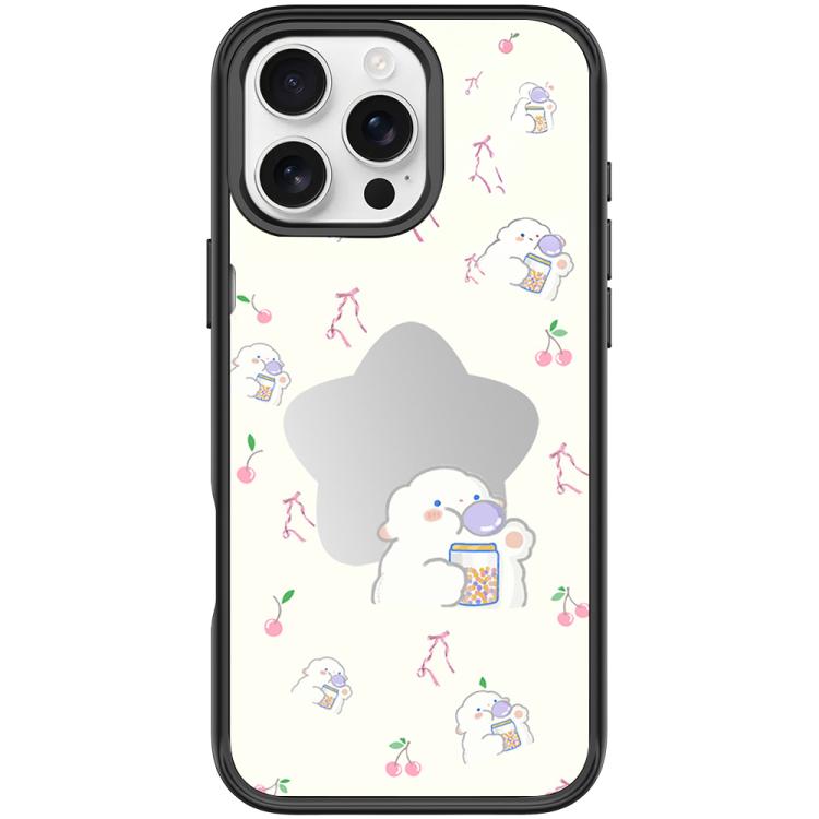 Adorabile custodia magnetica per telefono con motivo a stelle e pecorelle., For iPhone 16 Pro Max, For iPhone 16 Pro, For iPhone 16 Plus, For iPhone 16