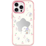 Adorabile custodia magnetica per telefono con motivo a stelle e pecorelle., For iPhone 16 Pro Max, For iPhone 16 Pro, For iPhone 16 Plus, For iPhone 16