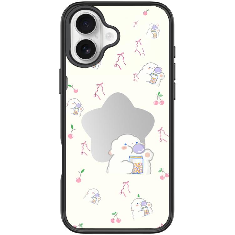 Adorabile custodia magnetica per telefono con motivo a stelle e pecorelle., For iPhone 16 Pro Max, For iPhone 16 Pro, For iPhone 16 Plus, For iPhone 16