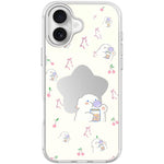 Adorabile custodia magnetica per telefono con motivo a stelle e pecorelle., For iPhone 16 Pro Max, For iPhone 16 Pro, For iPhone 16 Plus, For iPhone 16