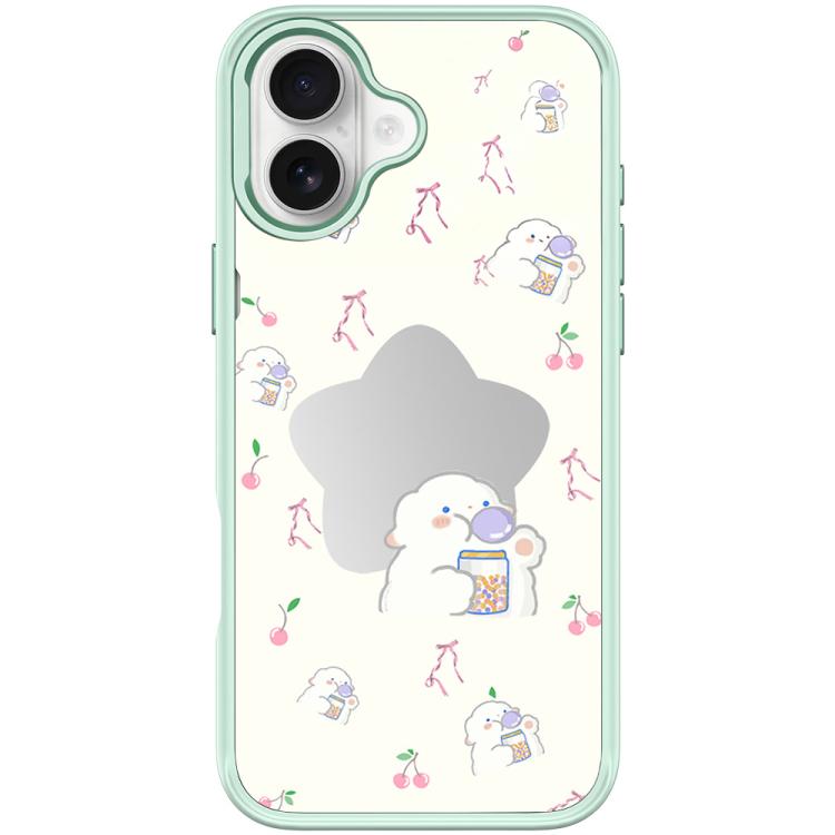 Adorabile custodia magnetica per telefono con motivo a stelle e pecorelle., For iPhone 16 Pro Max, For iPhone 16 Pro, For iPhone 16 Plus, For iPhone 16