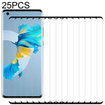 25 PZ 9H 3D HD Pellicola in vetro temperato con bordo curvo, For Huawei Mate 40 / Mate 40E 5G / Mate 40E 4G (25 PCS), For Huawei Mate 40 Pro (25 PCS), For Huawei Mate 40 Pro+ (25 PCS), For Huawei Mate 40 RS Porsche Design (25 PCS)