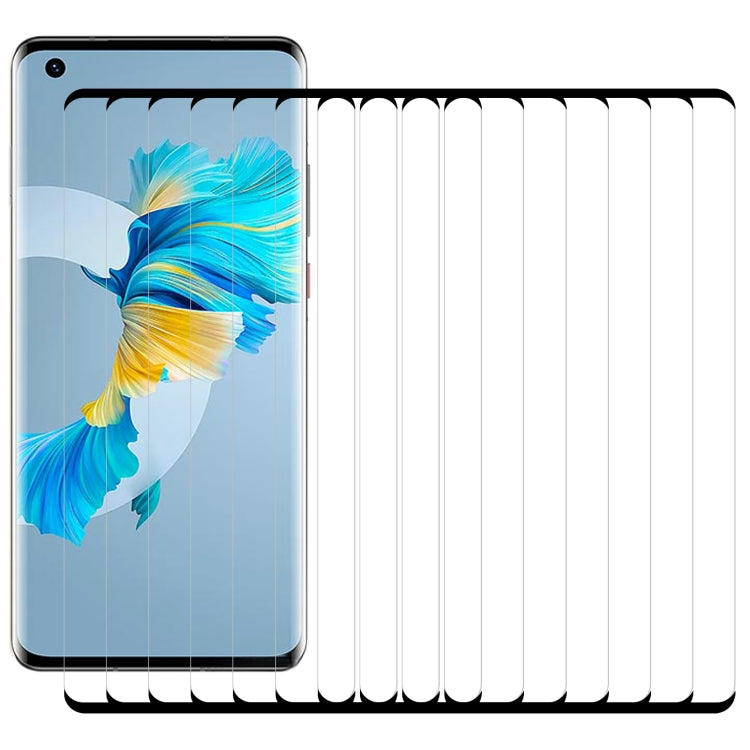25 PZ 9H 3D HD Pellicola in vetro temperato con bordo curvo, For Huawei Mate 40 / Mate 40E 5G / Mate 40E 4G (25 PCS), For Huawei Mate 40 Pro (25 PCS), For Huawei Mate 40 Pro+ (25 PCS), For Huawei Mate 40 RS Porsche Design (25 PCS)