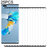 25 PZ 9H 3D HD Pellicola in vetro temperato con bordo curvo, For Huawei Mate 40 / Mate 40E 5G / Mate 40E 4G (25 PCS), For Huawei Mate 40 Pro (25 PCS), For Huawei Mate 40 Pro+ (25 PCS), For Huawei Mate 40 RS Porsche Design (25 PCS)