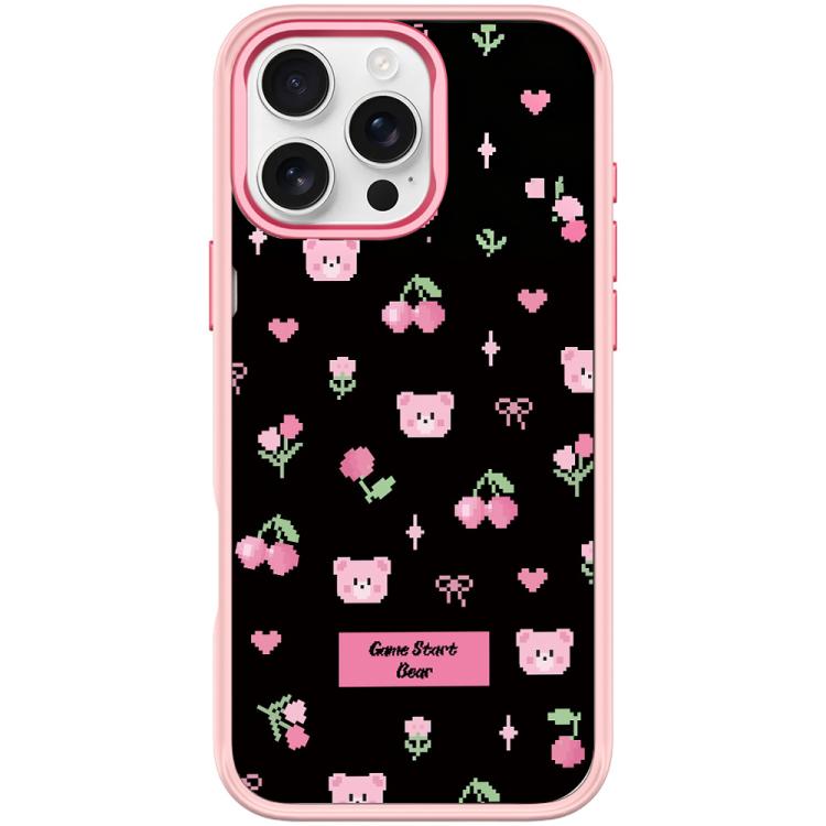 Custodia magnetica per telefono con motivo a ciliegie, For iPhone 16 Pro Max, For iPhone 16 Pro, For iPhone 16 Plus, For iPhone 16
